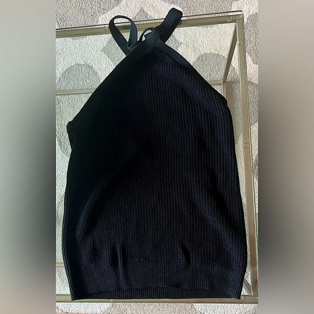 NWT J Crew cotton cashmere halter sweater